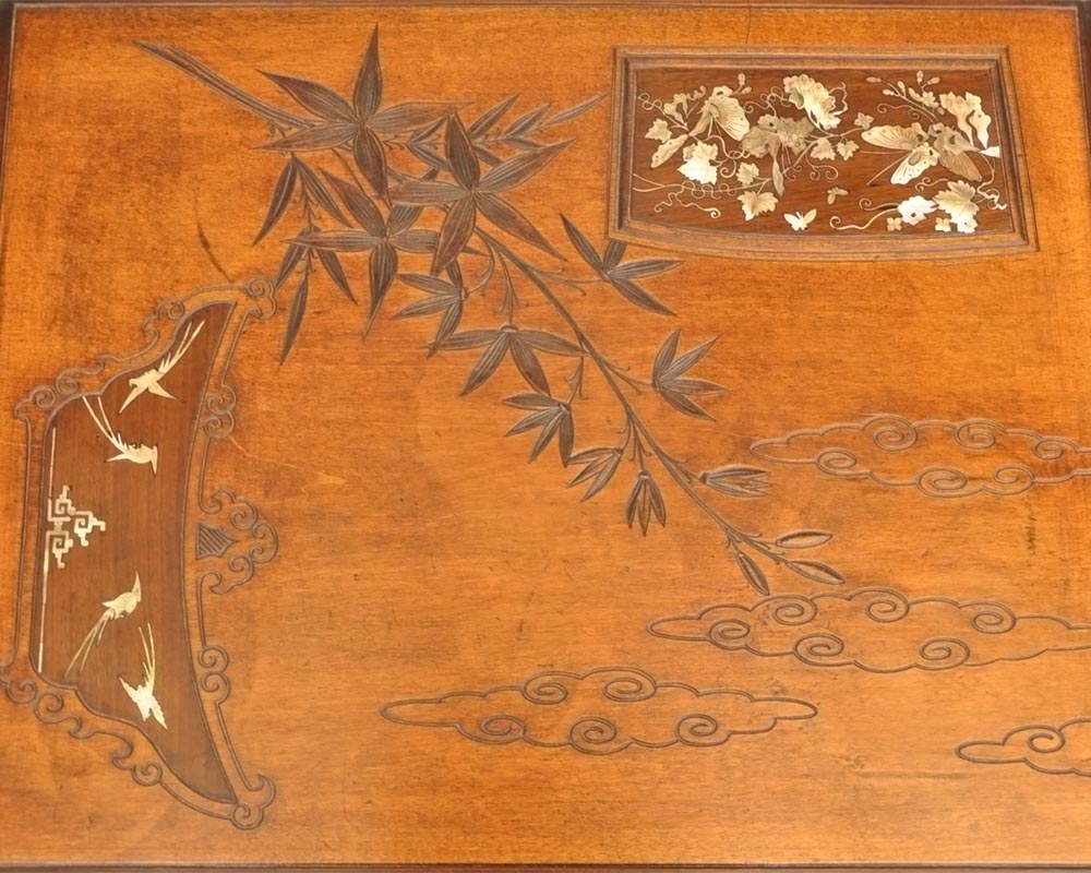 Gabriel VIARDOT (Attrib. to), Japanese table with gilded bronze decorations-6