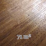 71 m² lot of linear oak parquet flooring