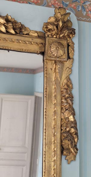 Louis XVI period gilded trumeau-2