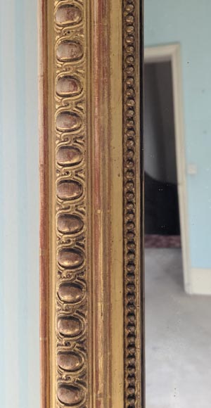 Regency-style gilded trumeau with rounded corners-4