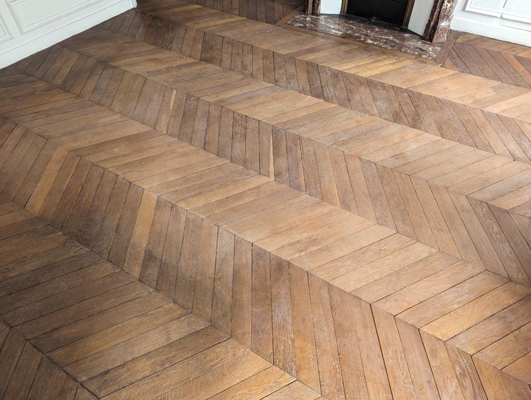 18 m² lot of Point de Hongrie parquet flooring-2