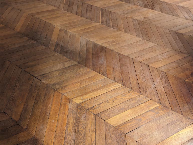 18 m² lot of Point de Hongrie parquet flooring-3