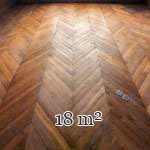 18 m² lot of Point de Hongrie parquet flooring