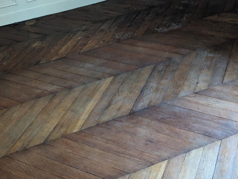 11 m² lot of Point de Hongrie parquet flooring-2