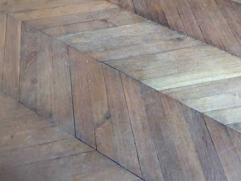 11 m² lot of Point de Hongrie parquet flooring-4