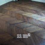 11 m² lot of Point de Hongrie parquet flooring