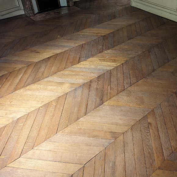 14 m² lot of Point de Hongrie parquet flooring-0