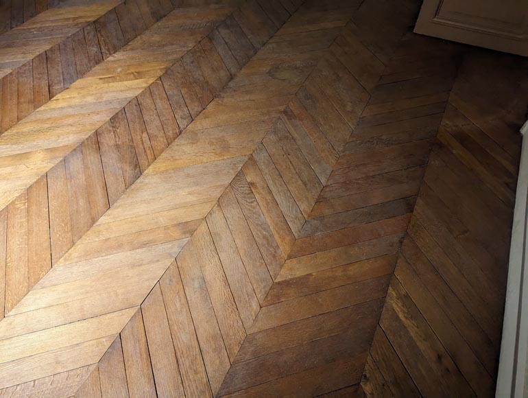 14 m² lot of Point de Hongrie parquet flooring-2