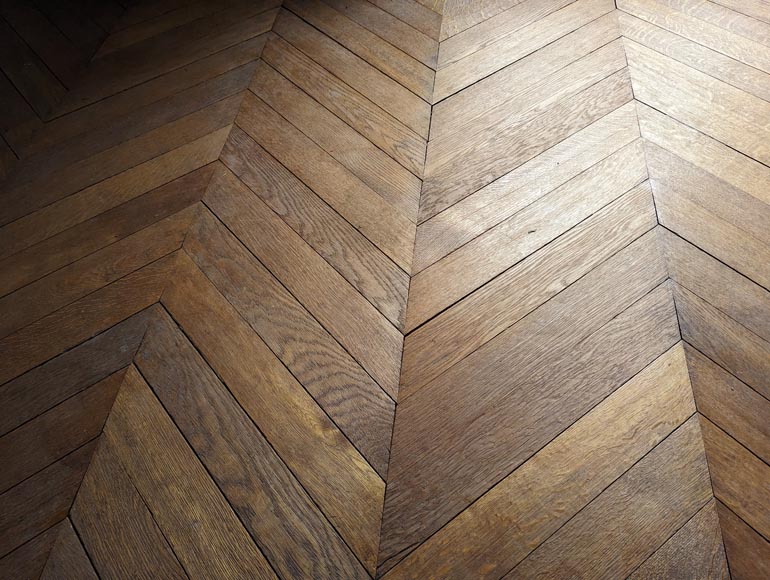 14 m² lot of Point de Hongrie parquet flooring-4