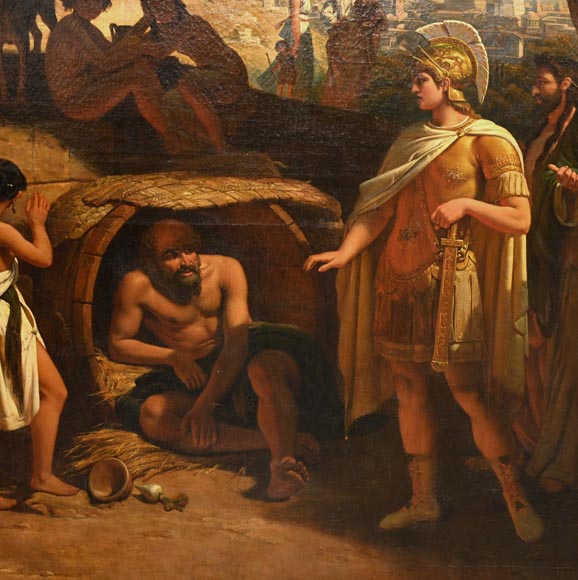 Jean-Auguste Bard Alexander and Diogenes 1838 Salon of 1839-2