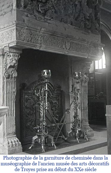 Eugène PIAT (in the spirit of), Exceptional Pair of Neo-Gothic Andirons with Dragons, second half of the 19th century-22