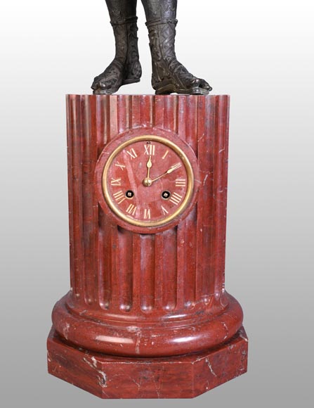 Parisian Clockmaker, Clock with “Narcissus” of Pompeii, late 19th Century-4