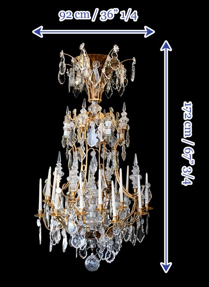 Twenty-Four-Arm Chandelier Based on Château de Versailles Chandeliers, 20th century-15