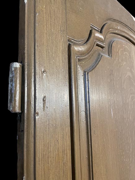 Molded door in resinous wood, painted in oak imitation-7