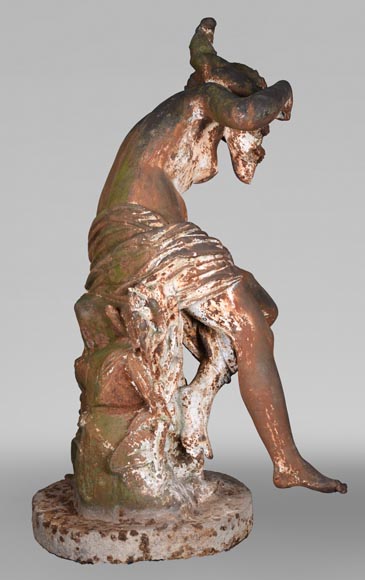 DUCEL Foundry after Pierre LOISON, Young Girl with a Conch, middle of the 19th century-15