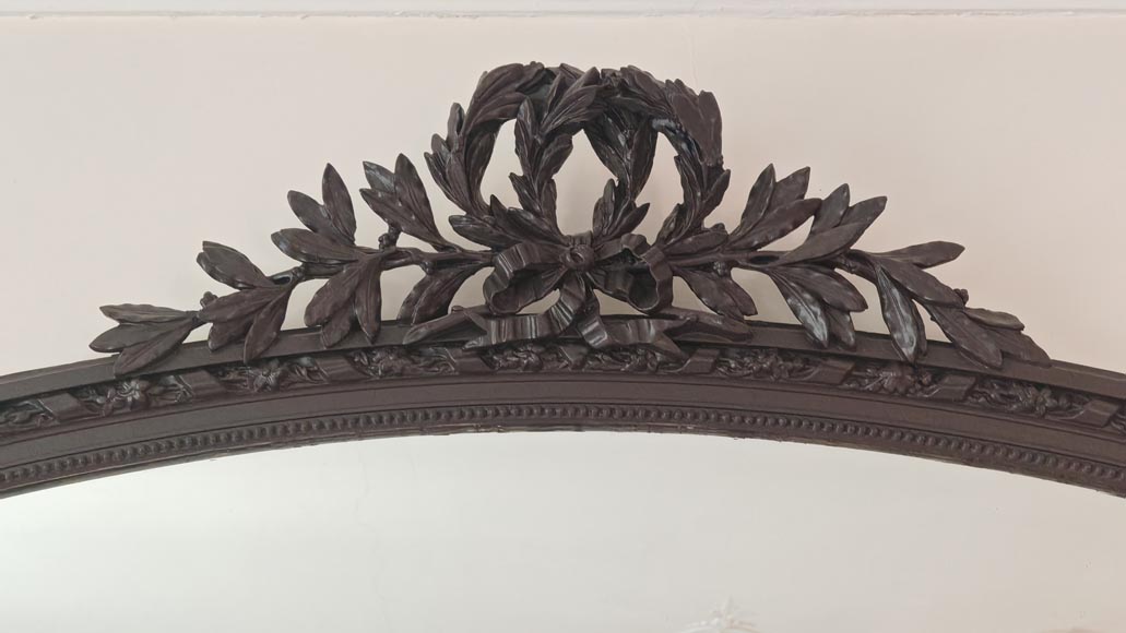 Louis XVI style trumeau surmounted by a double laurel wreath-1