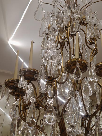 Pair of modern crystal chandeliers, Versailles models-11