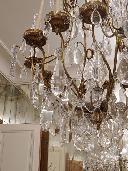 Pair of modern crystal chandeliers, Versailles models-18