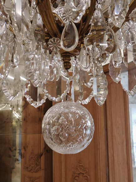 Pair of modern crystal chandeliers, Versailles models-25