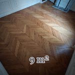 9 m² lot of Hungarian point wood flooring