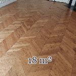 18 m² lot of Hungarian point wood flooring