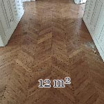 12 m² lot of Hungarian point wood flooring