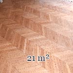 21 m² lot of Hungarian point wood flooring