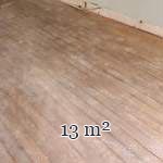 Lot of approximately 13 m² of linear parquet flooring