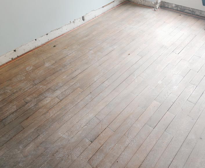 Lot of approximately 13 m² of linear parquet flooring-2