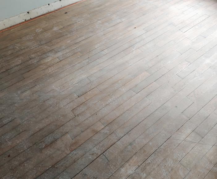 Lot of approximately 13 m² of linear parquet flooring-4