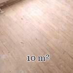 Lot of approximately 10 m² of linear parquet flooring