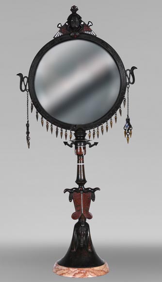 Giuseppe PARVIS (attributed to), Egyptian Revival Mirror, circa 1900-0