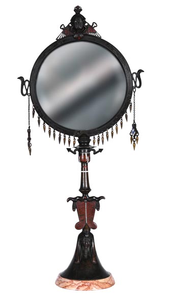 Giuseppe PARVIS (attributed to), Egyptian Revival Mirror, circa 1900-1