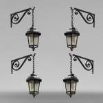 Superb set of four Regency style lanterns