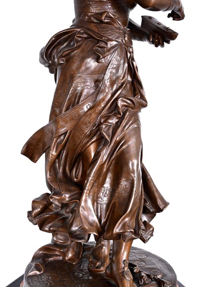 Alexandre Falguière (sculptor) and Maison Marnyhac (foundry) : Egyptian Dancer, after 1873-8