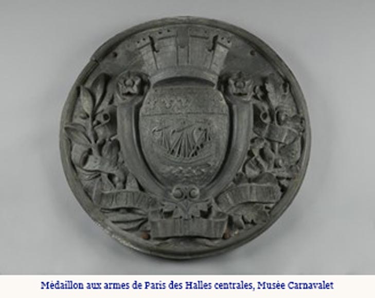 Victor BALTARD, Medallion from the Wheat and Flour Pavilion of the Paris Central Market, circa 1860-8