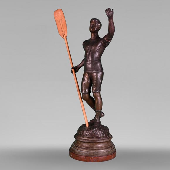 “The oarsman”, statuette of a regule nautical race winner-0