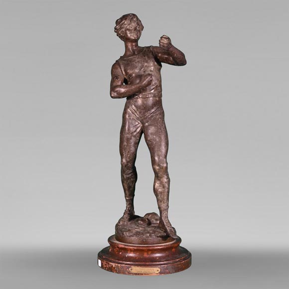 Louis MOREAU - “Boxer”, regule statuette-0