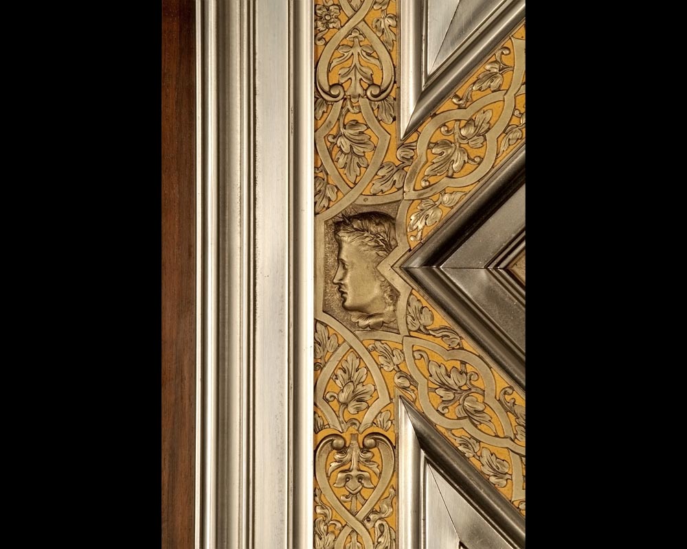 BERGUE Adolphe, An Exceptional Pair of Neo-Renaissance Doors-12