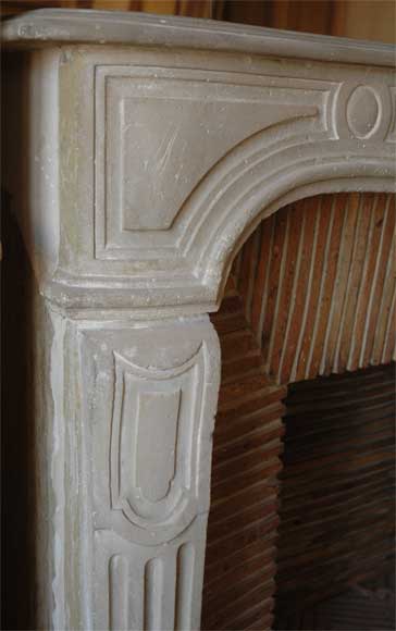 Antique Regence period stone mantel-3