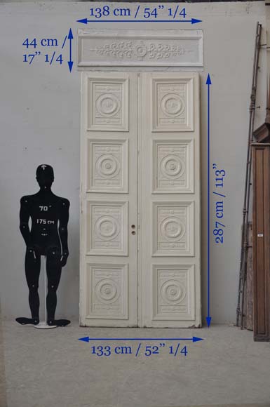 Double Neo Classic Door Based On A Drawing By Percier And Fontaine Doors