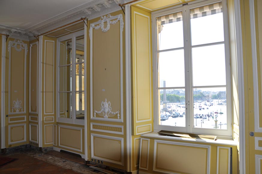 Very Beautiful Antique Louis Xvi Style Paneled Room Coming - 