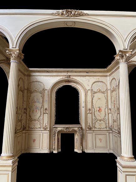 Panelled room with fine chinoiserie decoration from the Villa Les Cèdres,  King Leopold II’s residence  in Saint-Jean-Cap-Ferrat, Côte d’Azur