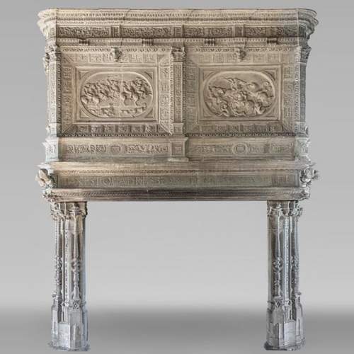 Manteau de cheminée Chateau Louis Historic Mantels Limited ivoire