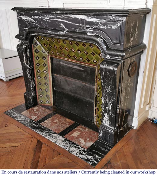 Regency Cast Iron Black Stove, Vintage