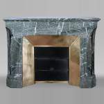 Art Nouveau Mantelpiece in Green Campan Marble