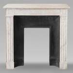 Louis XVI style mantel carved in Carrara marble