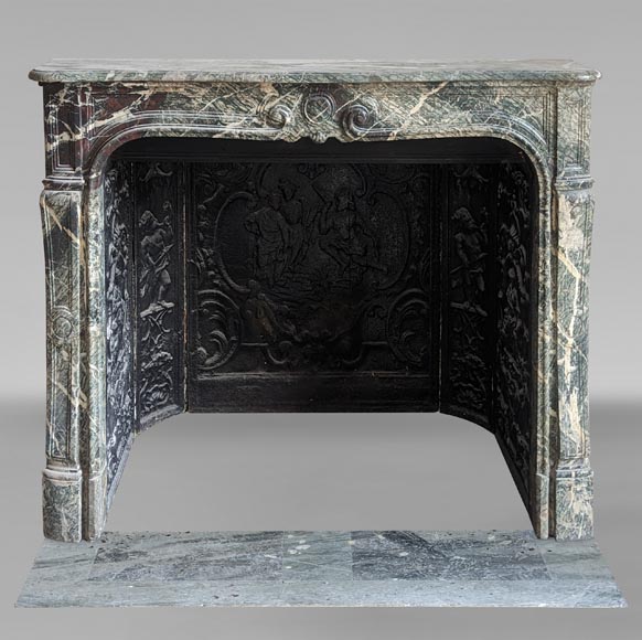 Small Louis XV period mantel in Campan marble-0