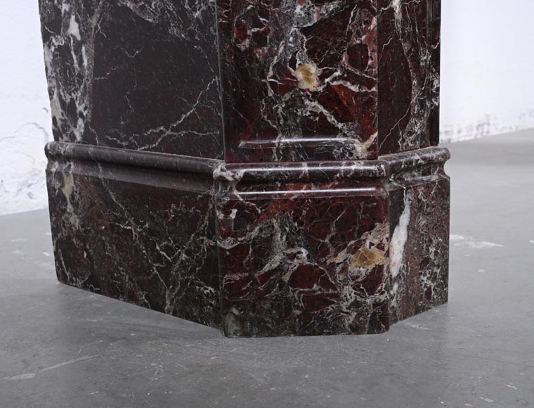 Louis XV style mantel in Levanto marble-4