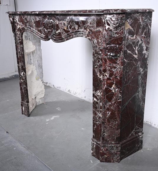 Louis XV style mantel in Levanto marble-5